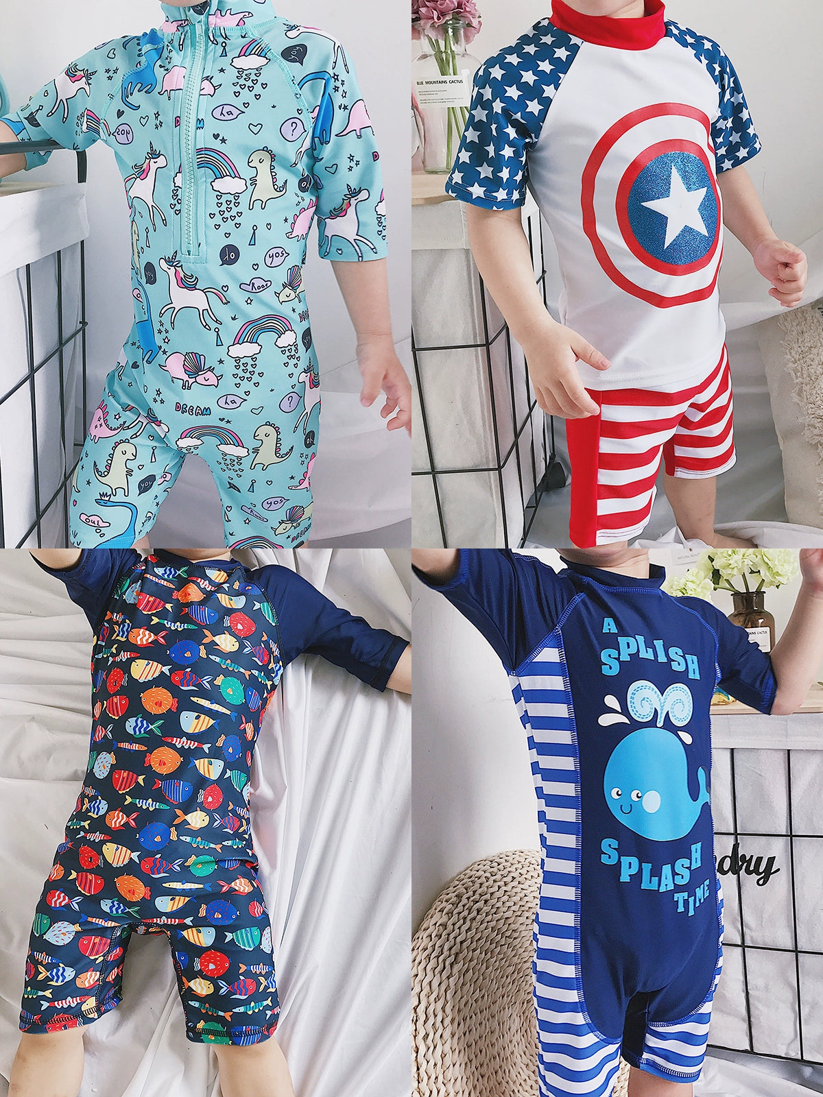 Boys' One-Piece Swimsuit