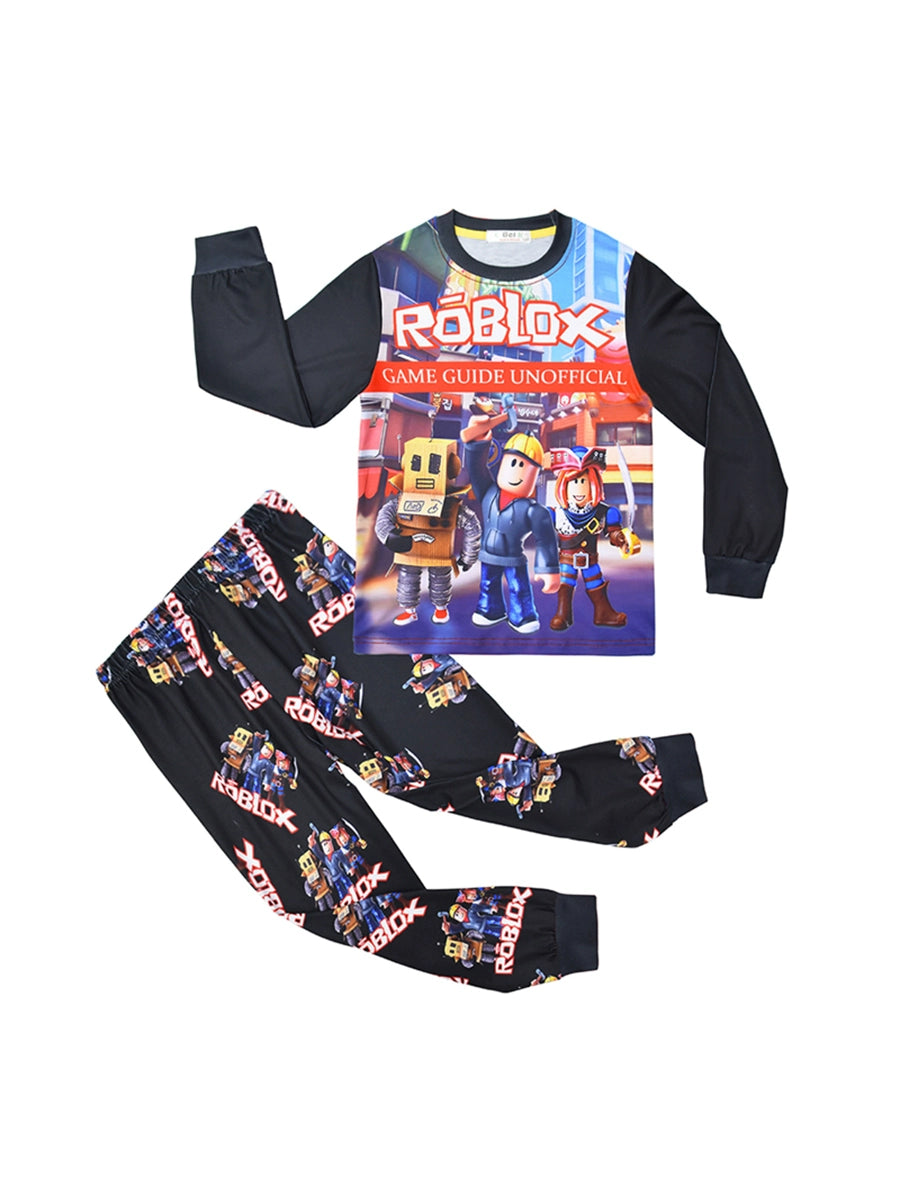 Roblox Long-Sleeved Casual Mobile Game Pajamas Set