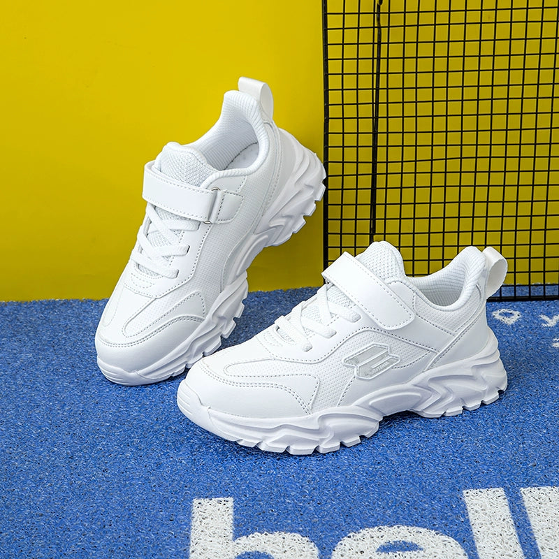 Breathable Leather White Shoes