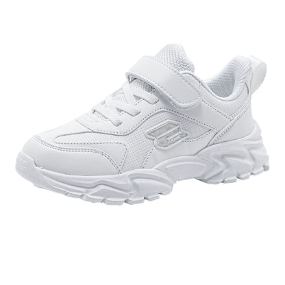 Breathable Leather White Shoes