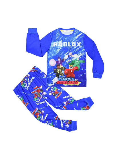 Roblox Long-Sleeved Casual Mobile Game Pajamas Set