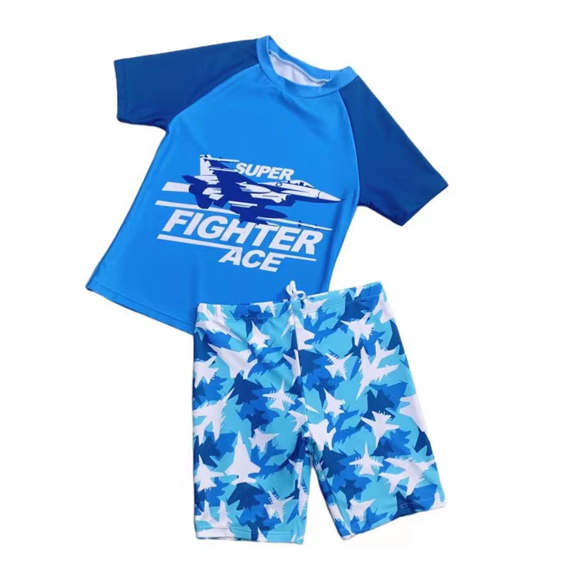 Kids' Short-Sleeved Swimwear