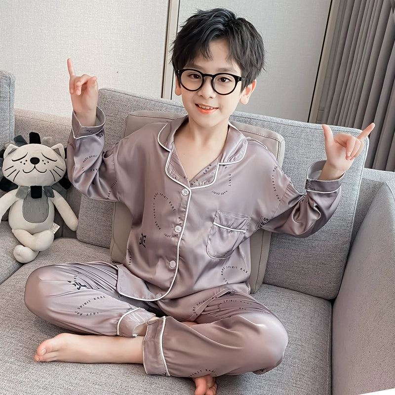 Ice Silk Children's Air Conditioning Pajamas