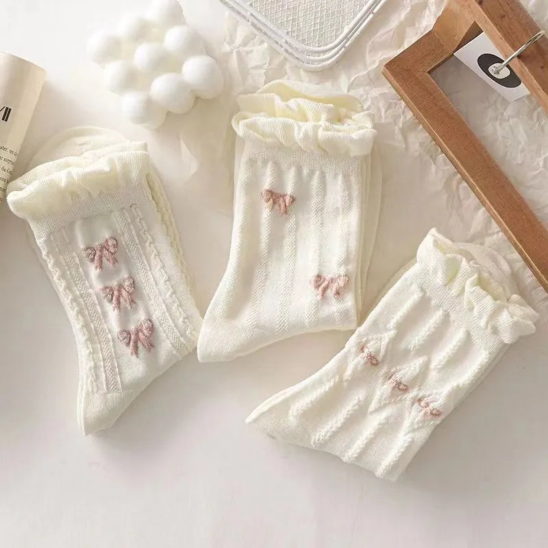 Versatile Lovely Bowknot Socks