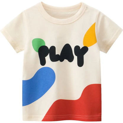 2-8T Toddler, Kid Baby Boys, and Girls Cotton Short Sleeve  T-Shirt