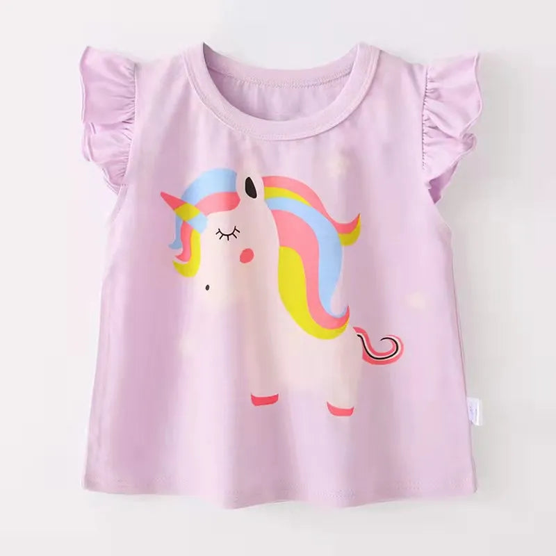 Girl T-Shirt Short Sleeve 2-9Y