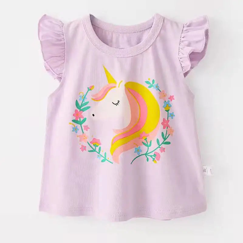 Girl T-Shirt Short Sleeve 2-9Y