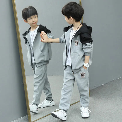 Letter Hoodies Coats + Pants 2Pcs Tracksuit