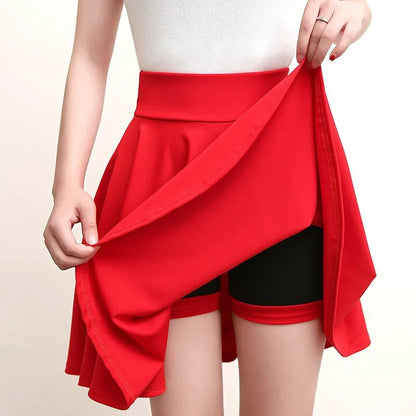 Flared Skirts Women's Basic Shorts Skirt