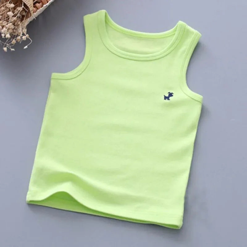 Baby Girls and  Boys Sleeveless T-Shirt