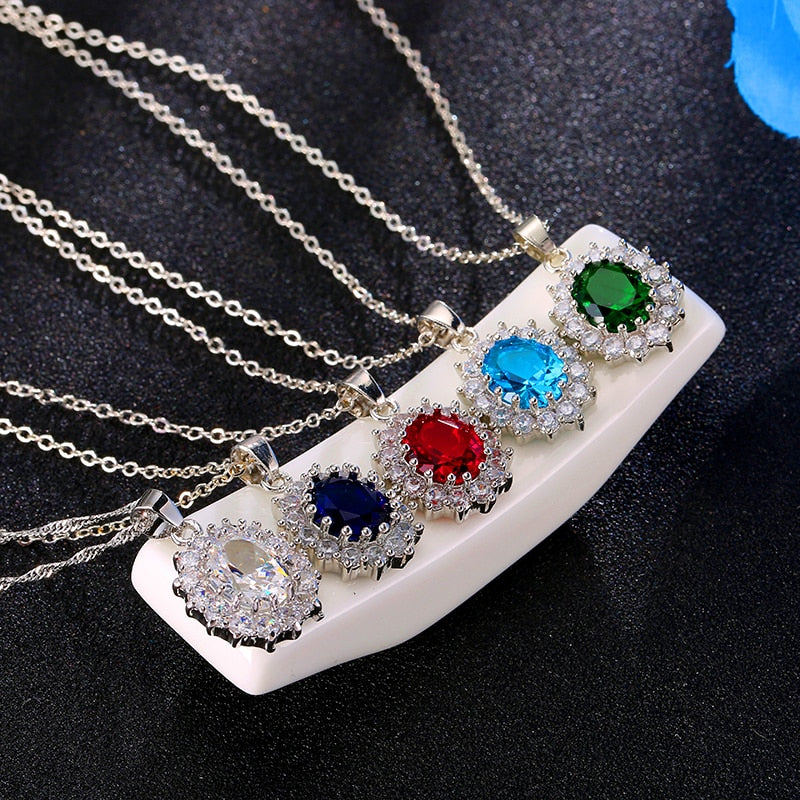 Silver Color Necklace Set