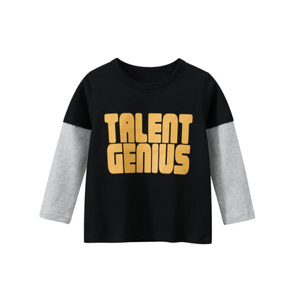 Letters Rugby Print Cotton Kids T-shirt