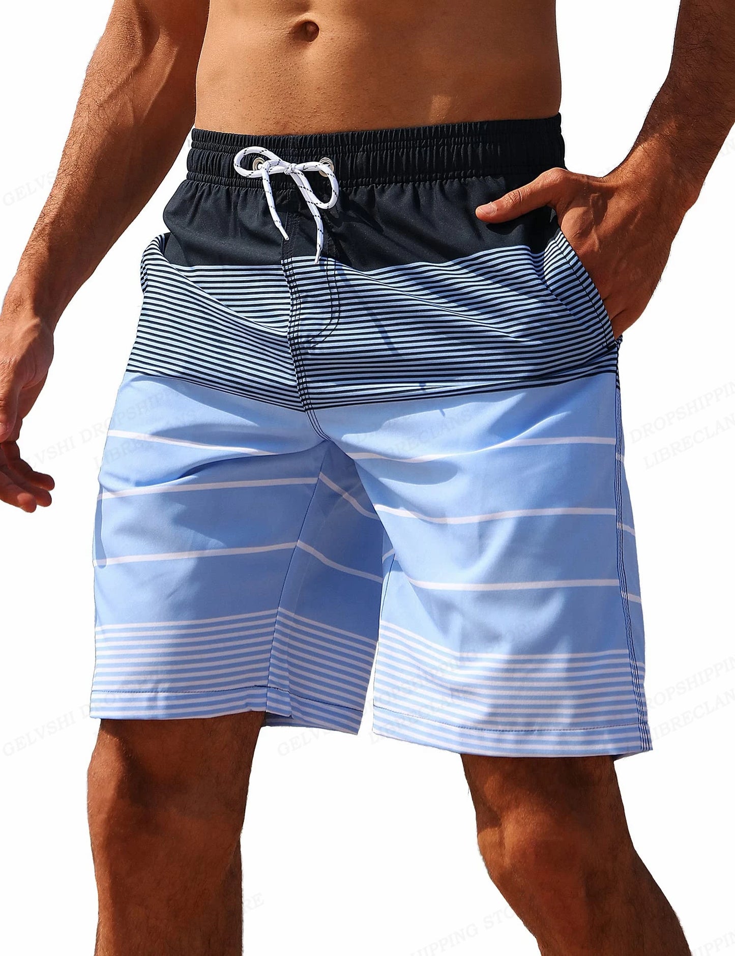 Striped Beach Shorts