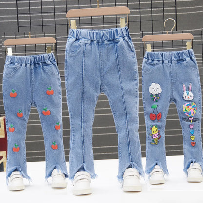 Kids Girls Denim Jeans Pants