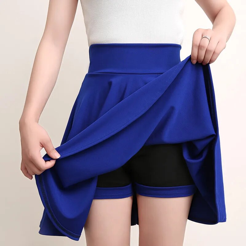 Flared Skirts Women's Basic Shorts Skirt