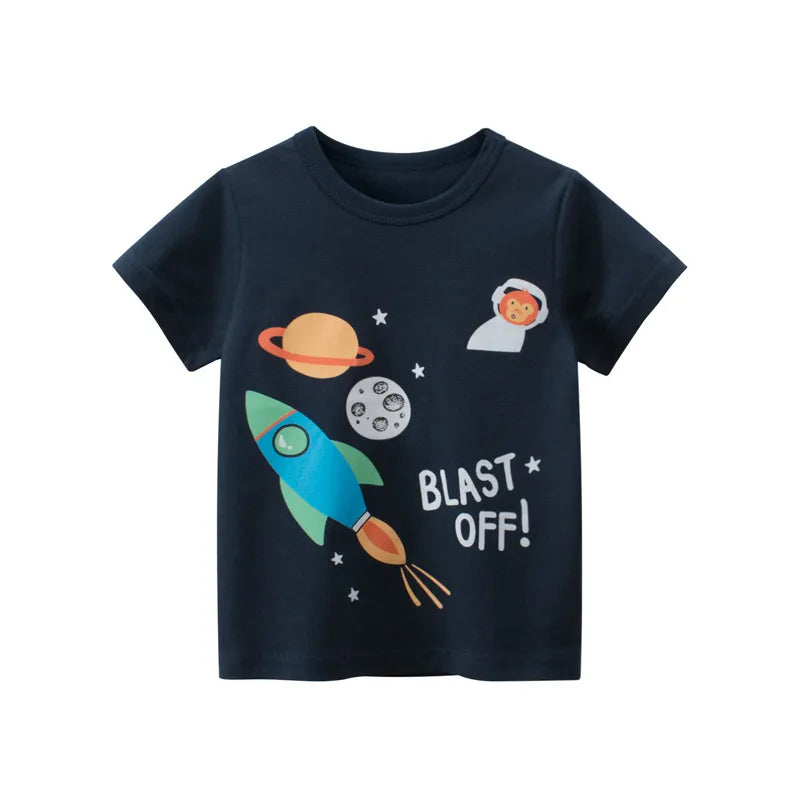 2-8T Toddler, Kid Baby Boys, and Girls Cotton Short Sleeve  T-Shirt