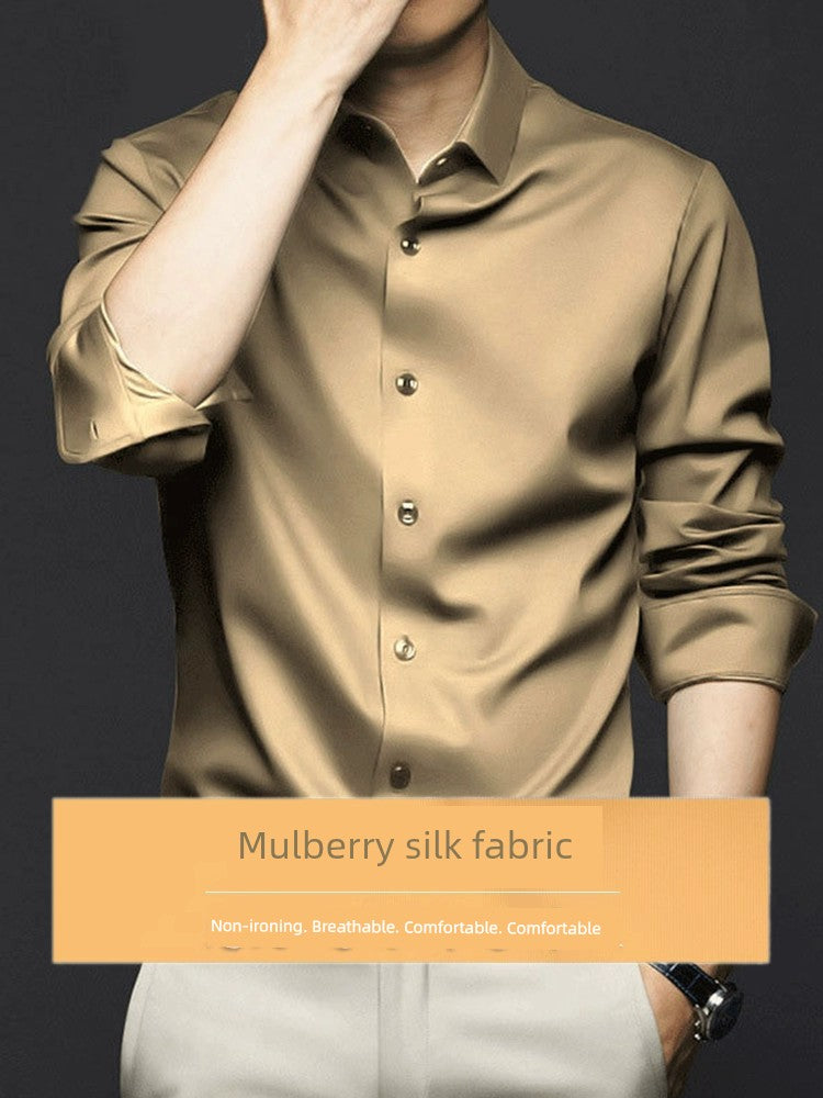 Drape Suit Mulberry Silk