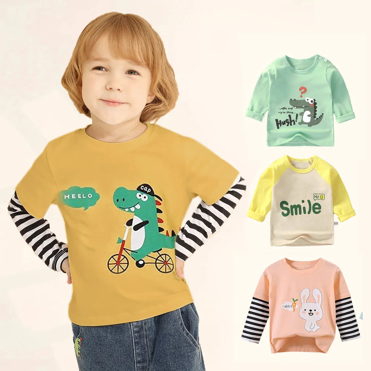 Boys and Girls Long Sleeve T-Shirt