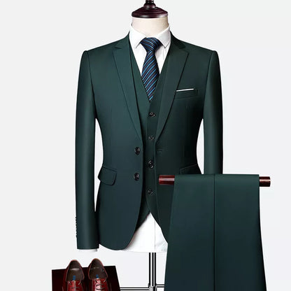 Luxury 3-piece men's wedding suit