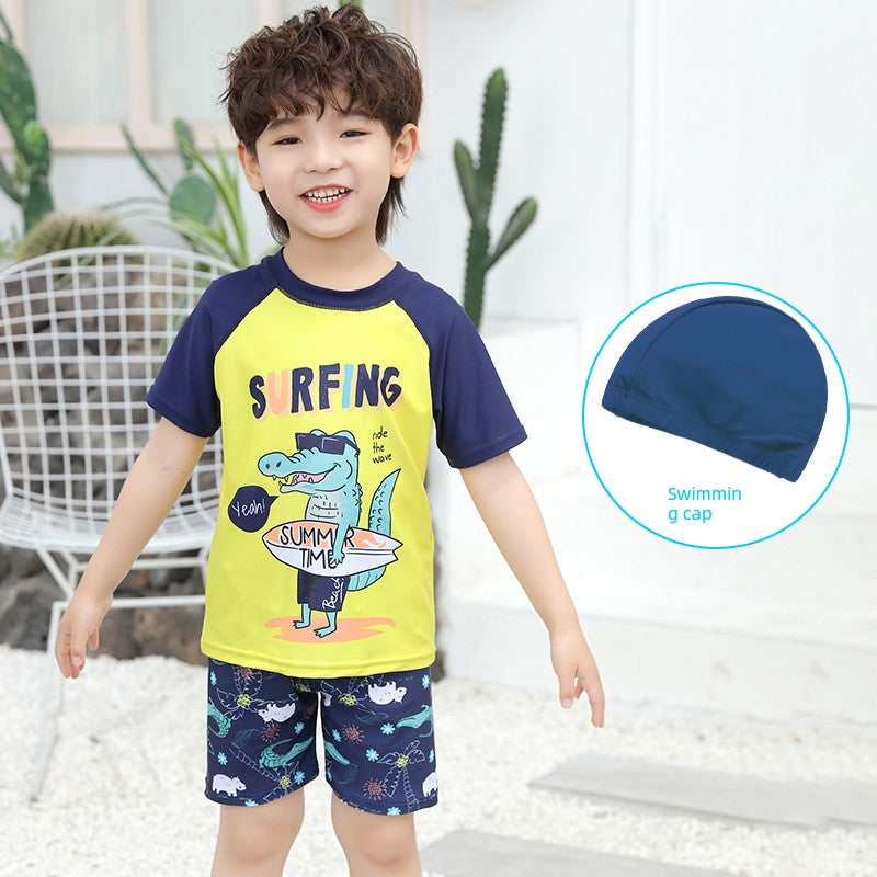 Teens Babies One-Piece Quick-Drying Boys' Swimsuit