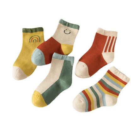 5 Pairs /lot Cute Baby Girls Socks