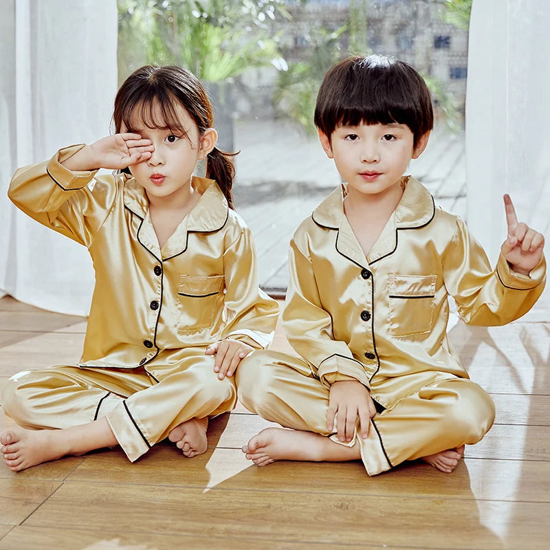 Long Sleeve Children's Sleepwear Set