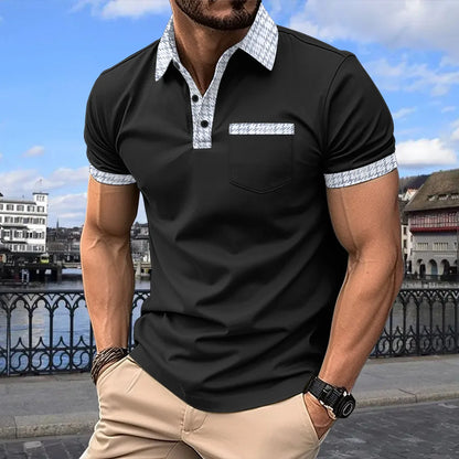 Men's Casual Short-Sleeved Polo Shirt