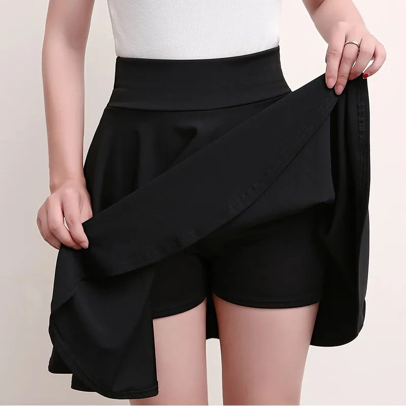 Flared Skirts Women's Basic Shorts Skirt