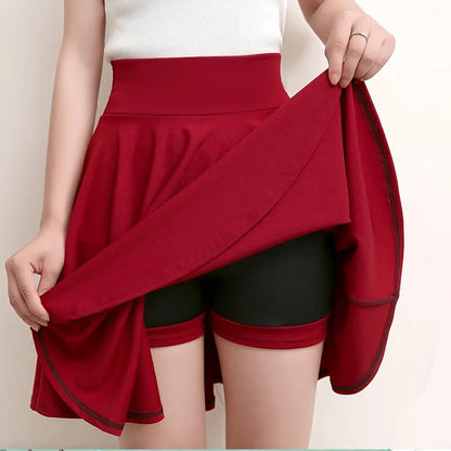 Flared Skirts Women's Basic Shorts Skirt