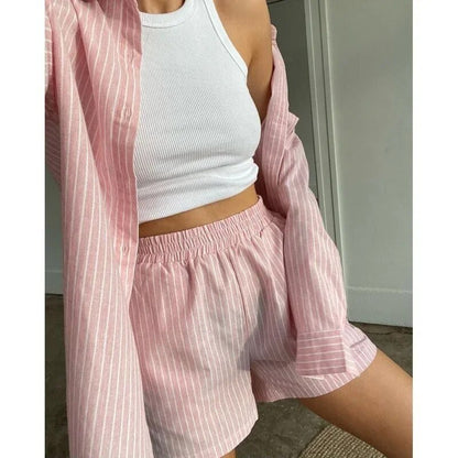 Loose High Waisted Mini Shorts Pijama