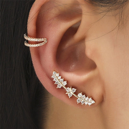 NO Piercing Crystal Rhinestone Earrings