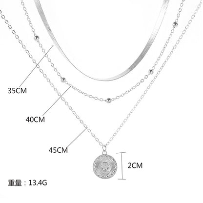 Three-Layer Round Necklace