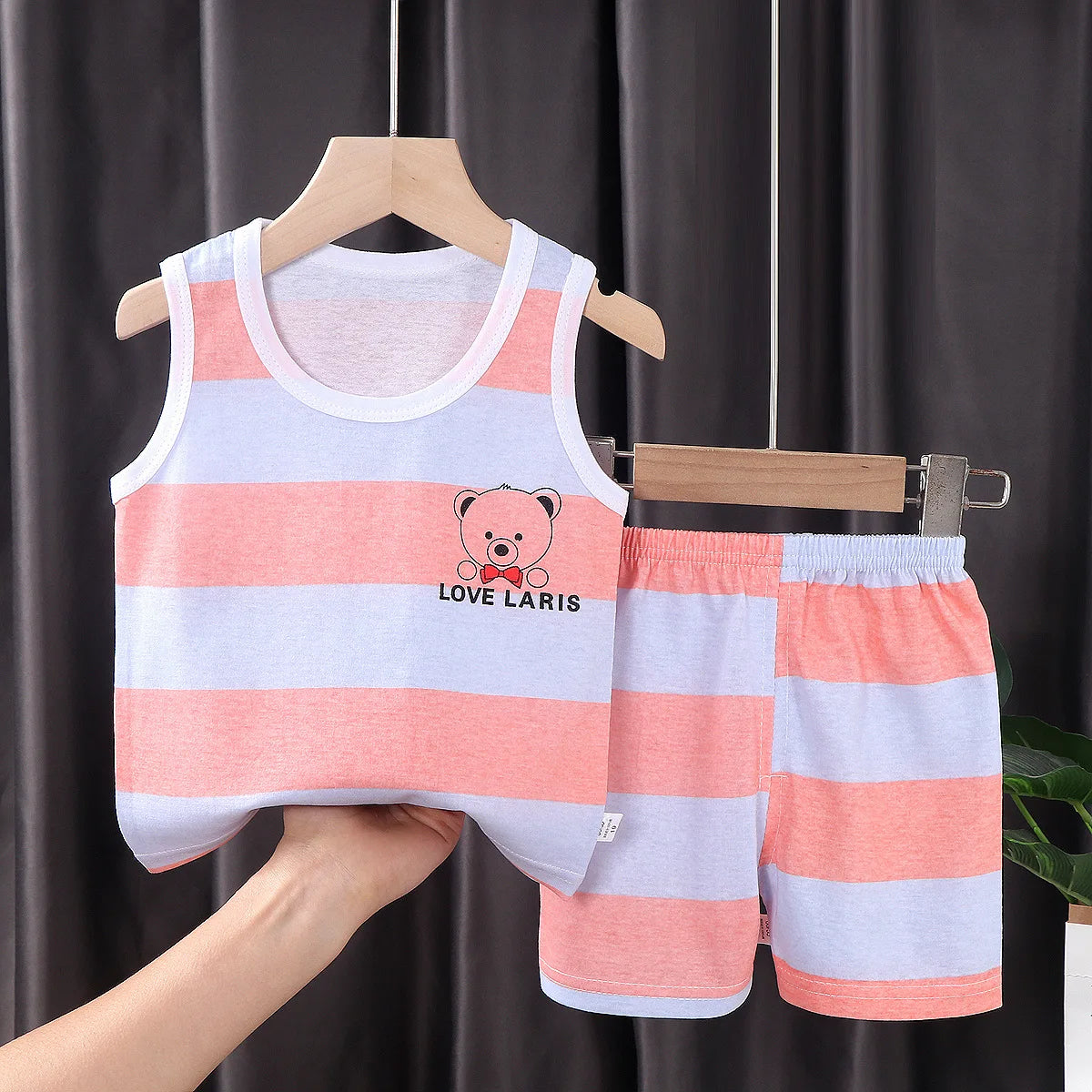 2PCS Children  Cotton T-Shirt and Shorts