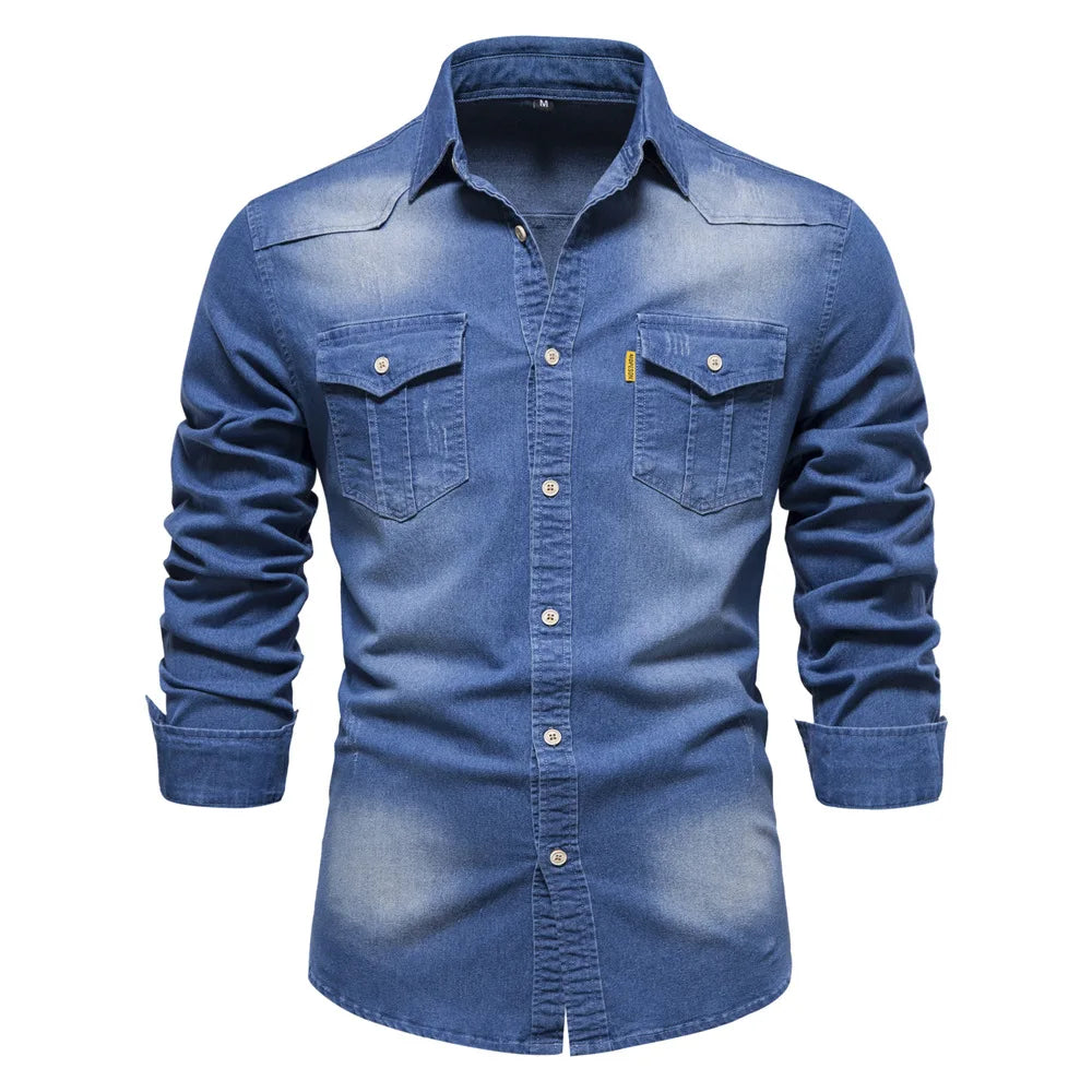 Single Breasted Men's Shirt 100% Cotton