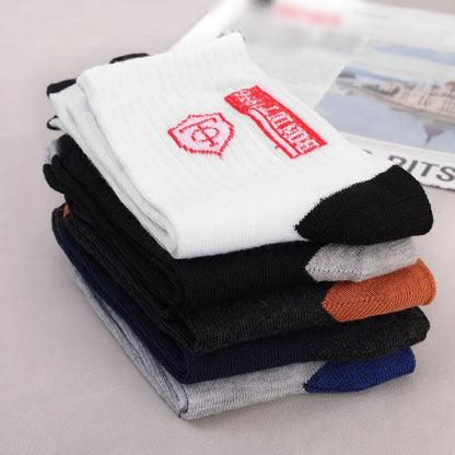 5Pairs Breathable Cotton Sports Stockings