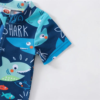 Casual Shark Printed Swimwear