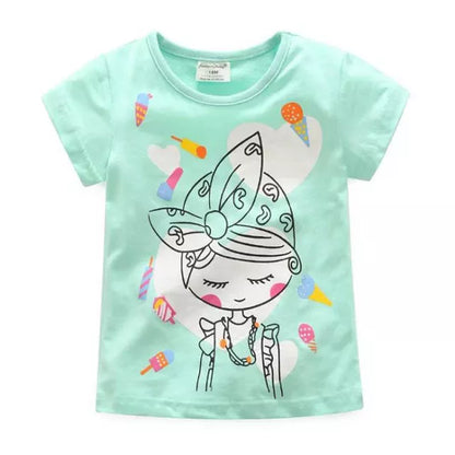 Girl T-Shirt Short Sleeve 2-9Y