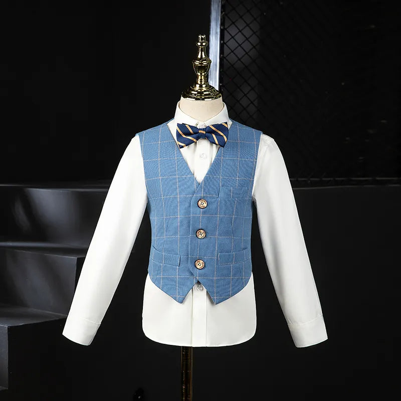 Kids Formal Vest, Pants, and Bowtie 4PCS