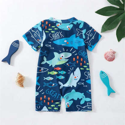 Casual Shark Printed Swimwear