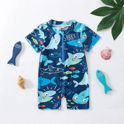 Casual Shark Printed Swimwear