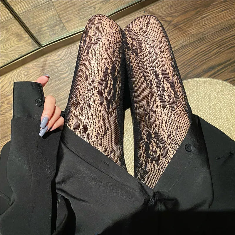 Lace Mesh Stockings Bottomed Pantyhose