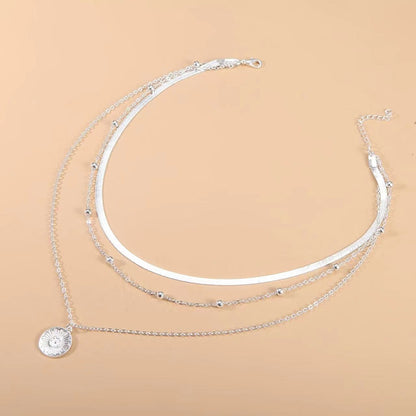 Three-Layer Round Necklace