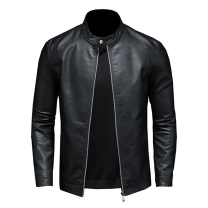 Slim Pu Leather Jacket