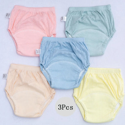 2/3PCS Candy Colors Newborn Training Pants