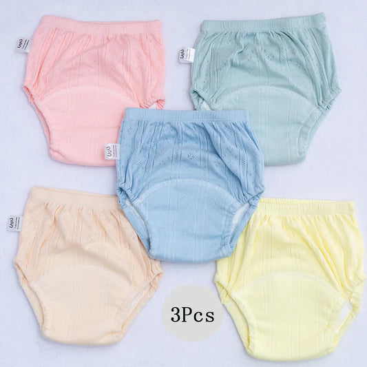 2/3PCS Candy Colors Newborn Training Pants