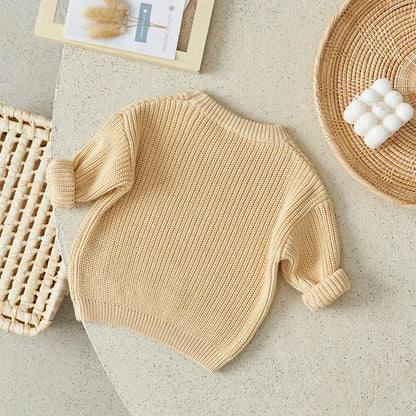 Suefunskry Newborn knitted Long Sleeve  Sweater