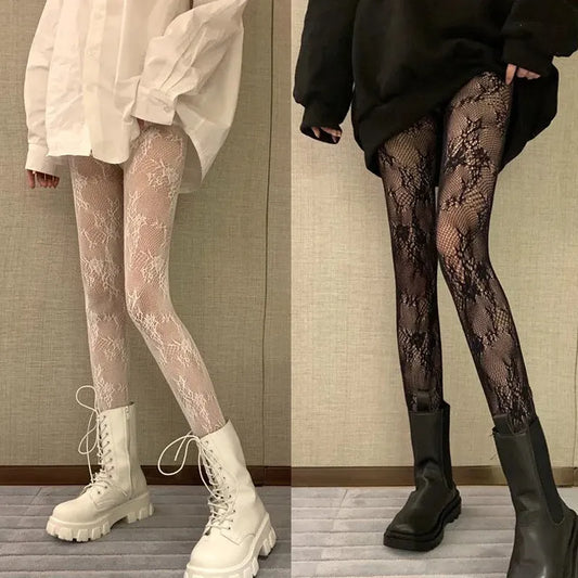 Lace Mesh Stockings Bottomed Pantyhose