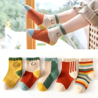 5 Pairs /lot Cute Baby Girls Socks