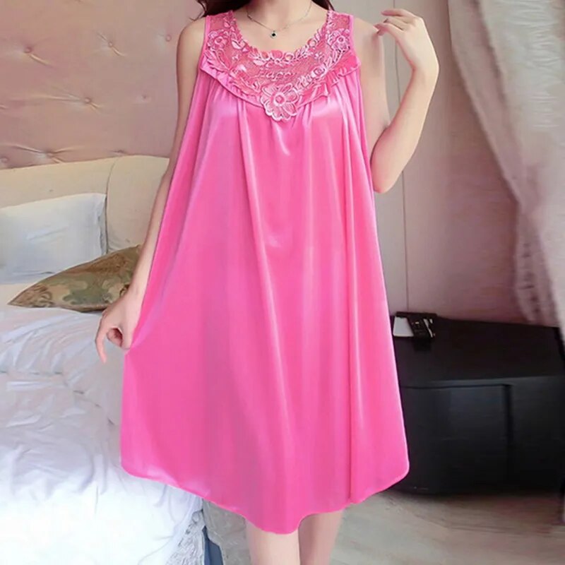 Satin Lace Sleepwear