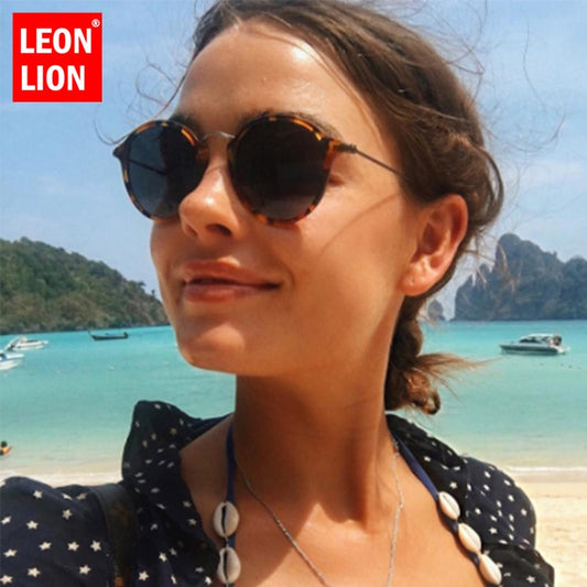 LeonLion Round Retro Sunglasses